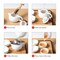 Chinese Tea Pot Cup Set with Tray Infuser - Travel Ceramic Tea set Porcelain Teapot, Portable All in One Bag for Outdoor Picnic Business Hotel (White)